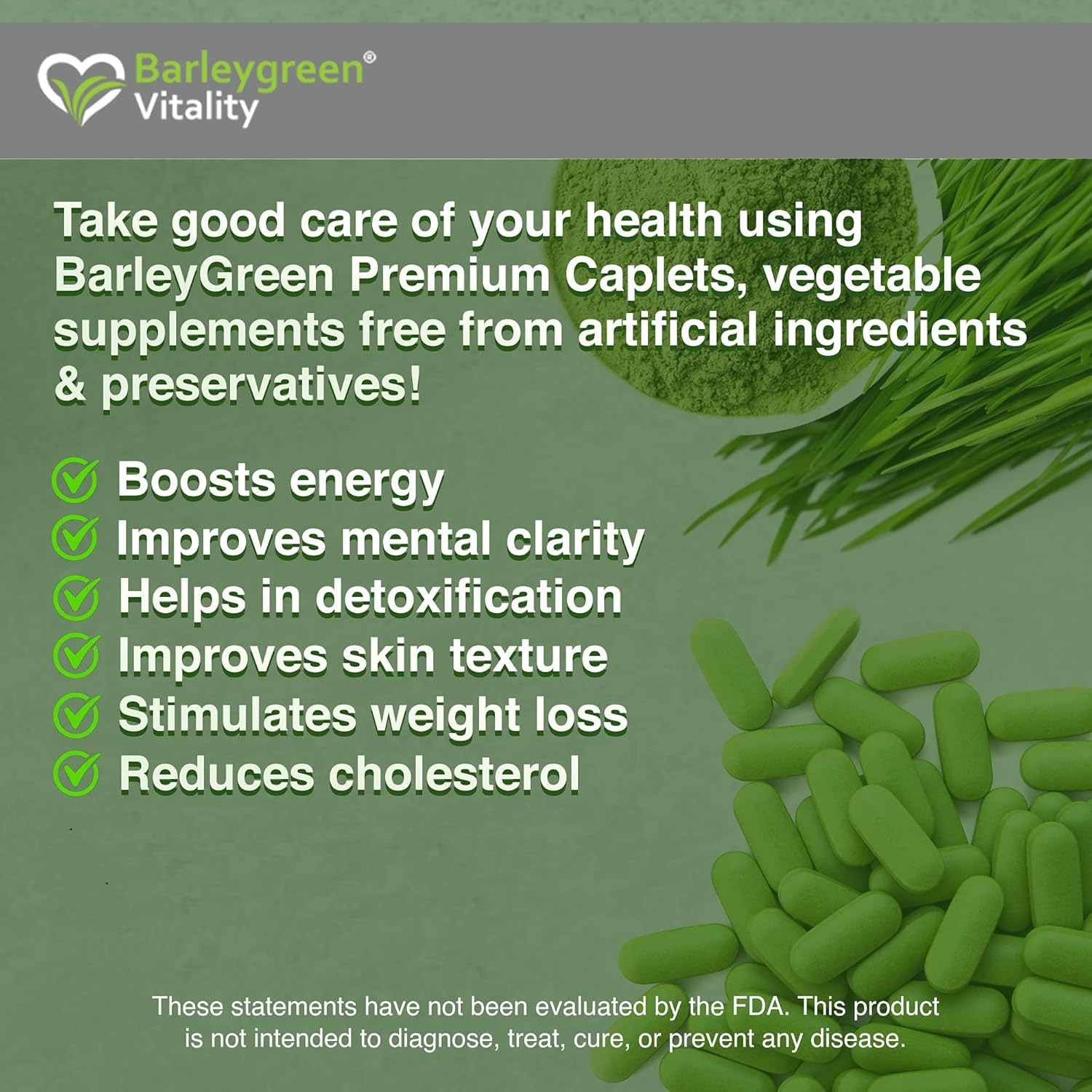 280 Caplets of Dr. Hagiwara's BarleyGreen Premium Vegetable Supplement with Kelp and Brown Rice