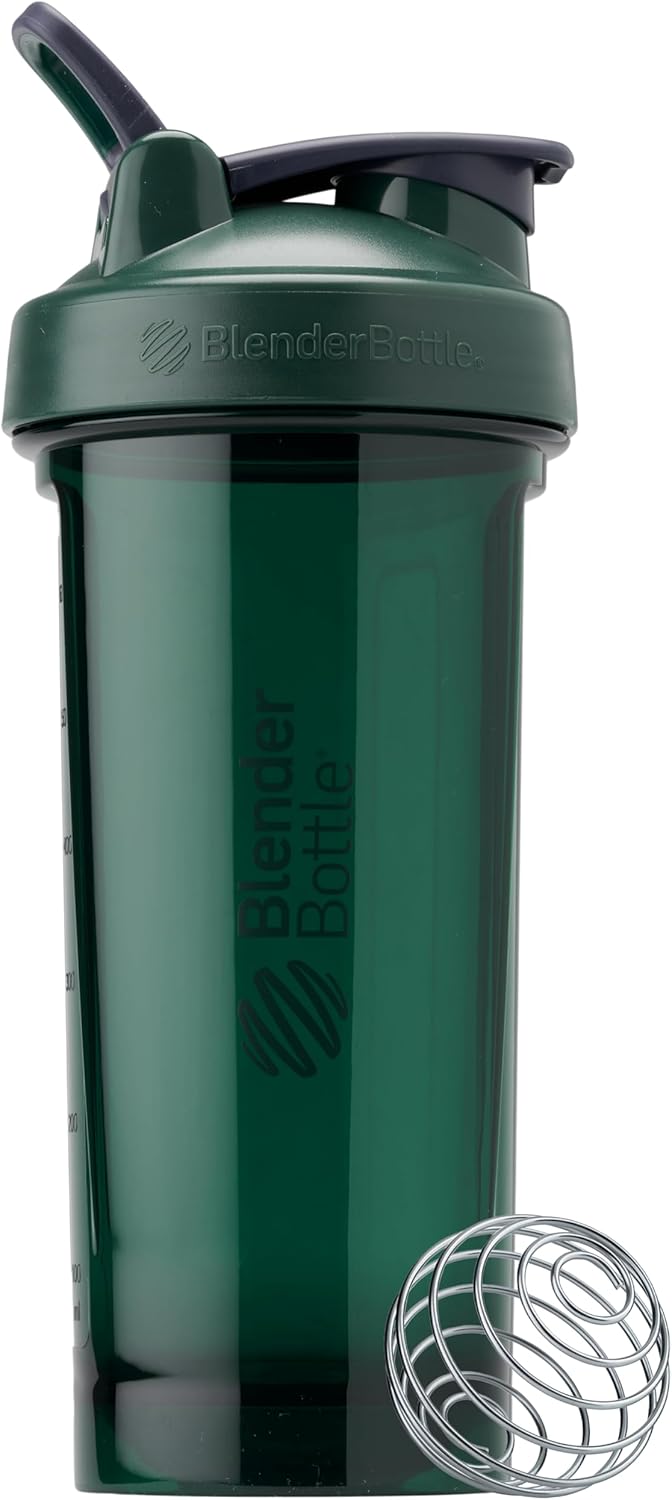 28oz BlenderBottle Shaker Bottle Pro Series - Ideal for Protein Shakes and Pre Workout - Full-Color Green