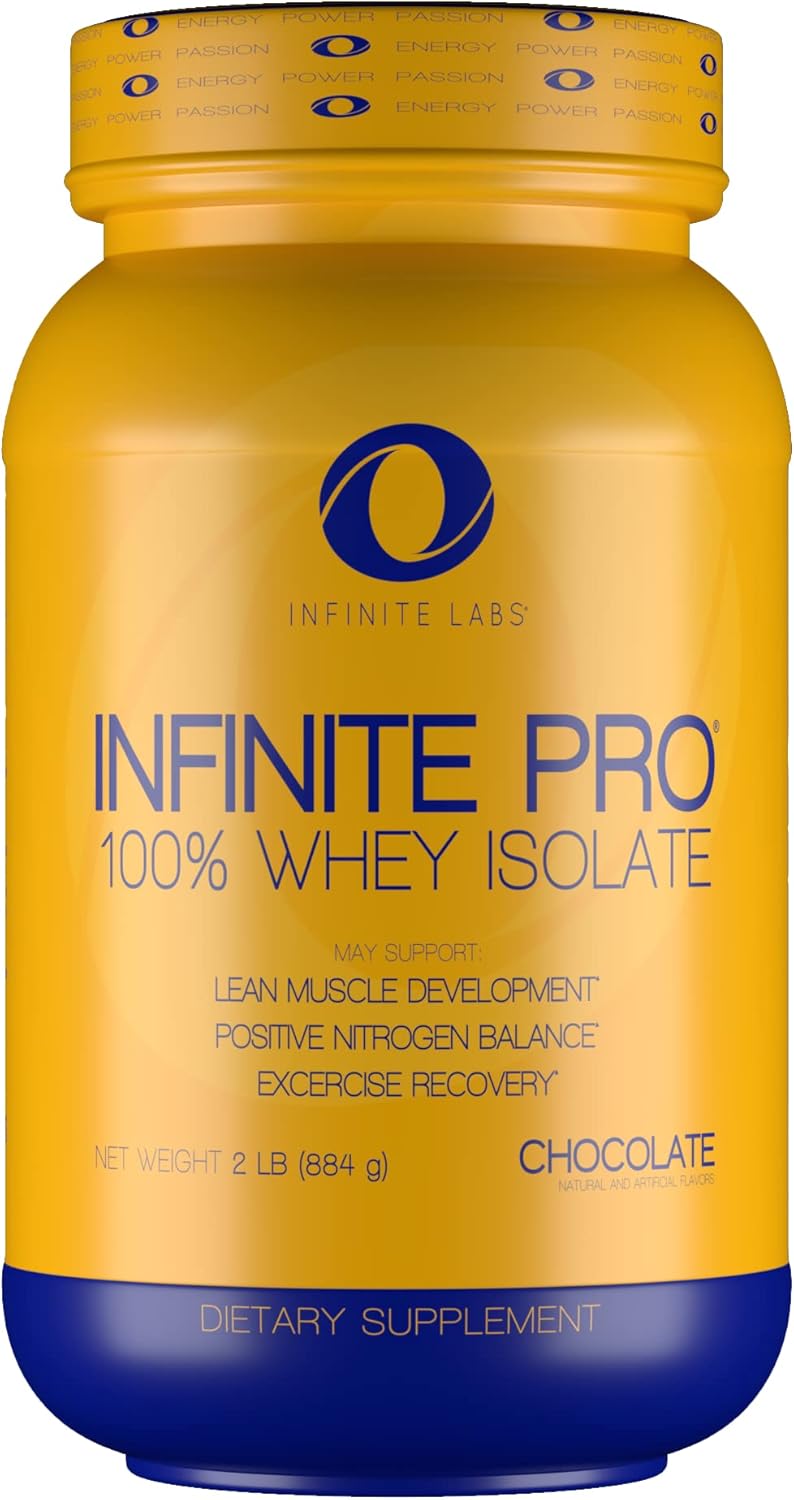 2LB Infinite Labs Infinite PRO 100% WHEY Isolate - Chocolate Flavor | Muscle Building Protein Powder for Optimal Absorption | Gluten Free Workout Supplement