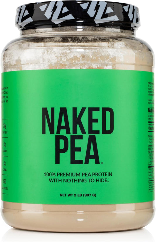 2LB Naked Pea Protein Powder - Unflavored Vegan Isolate from North American Farms - Plant-Based, Easy to Digest - 30 Servings - BoostGo Australia