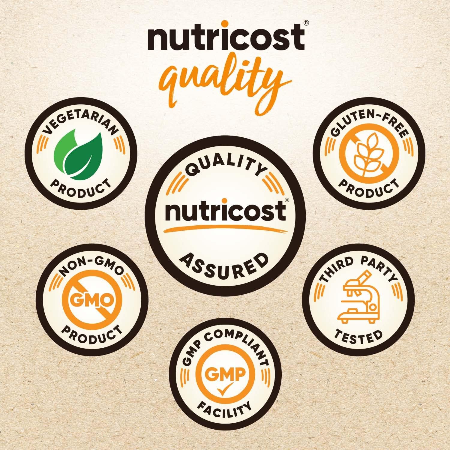 2LB Nutricost Organic Pea Protein Isolate Powder - Unflavored, USDA Certified, Plant-Based Protein, Vegetarian, Gluten-Free, Non-GMO