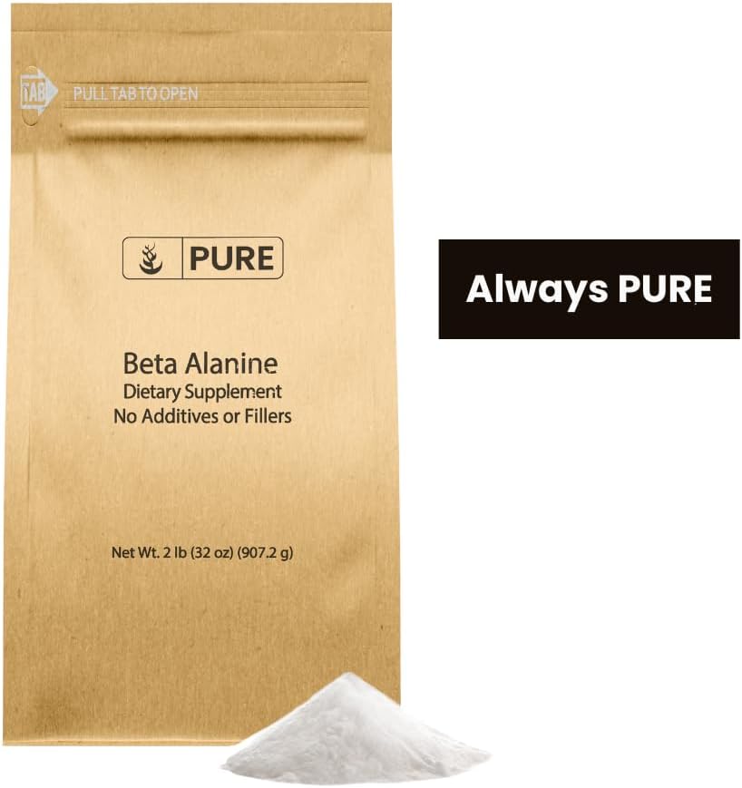 2lb Pure Beta Alanine Powder - Non-Essential Amino Acid, Gluten-Free, Non-GMO
