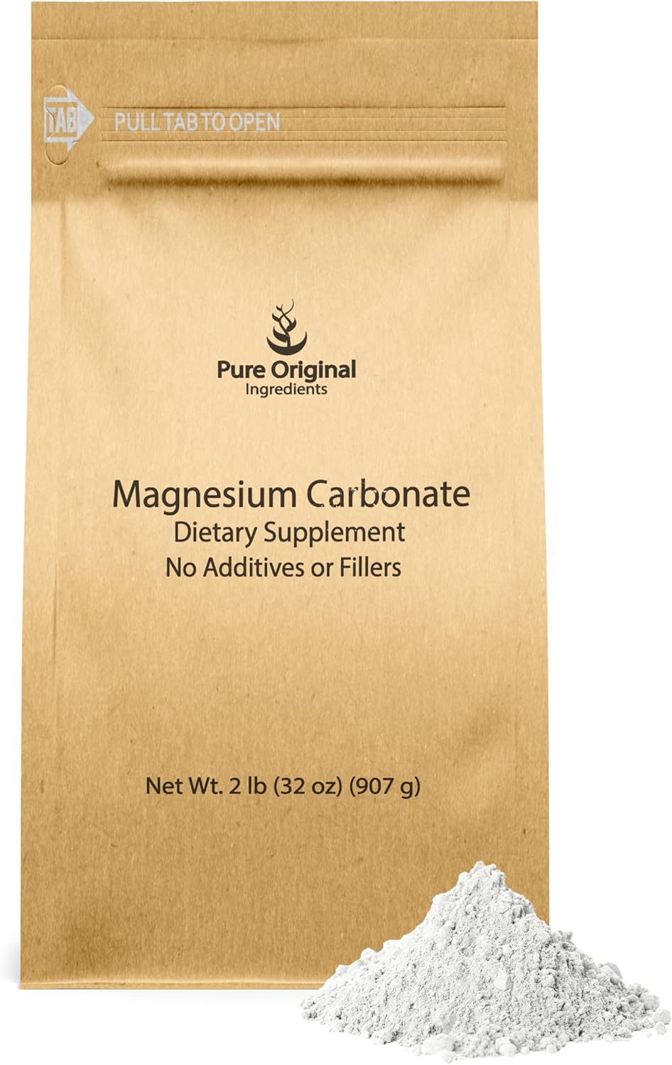 2lb Pure Magnesium Carbonate Supplement - Non-GMO, Multi-Purpose Formula with Original Ingredients