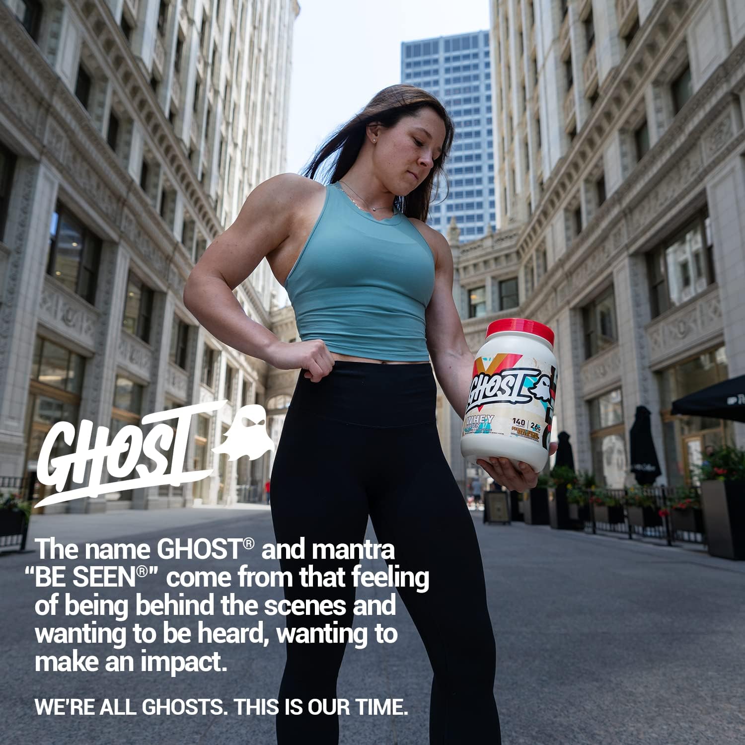 2LB Tub of GHOST Whey Protein Powder in Peanut Butter Cereal Milk Flavor - 26G Protein Blend for Post Workout Shakes - Soy & Gluten Free