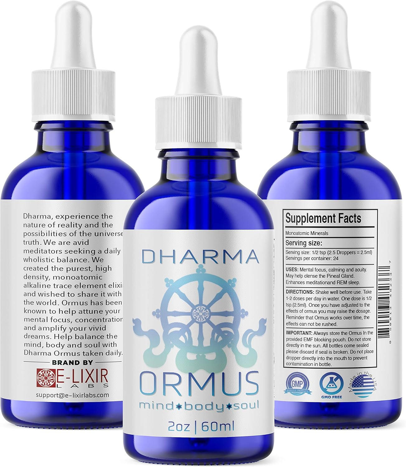 2oz Bottle of E-lixir Monoatomic Ormus Supplement