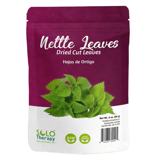 2oz Nettle Leaf Tea in Resealable Bag for Solo Therapy - Premium Stinging Nettle Leaf Herb Cut and Sifted