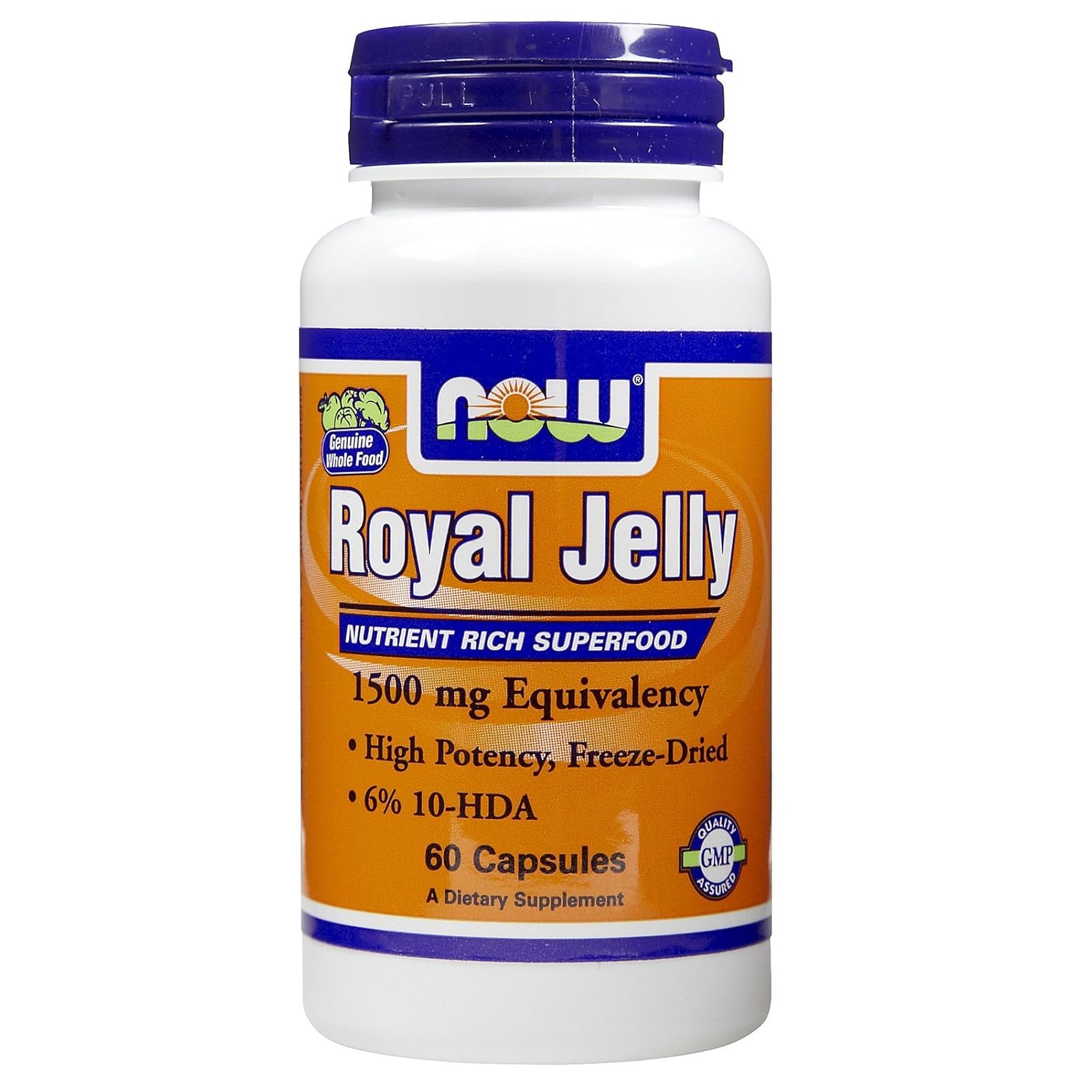 3 Bottles of NOW Foods Royal Jelly 1500mg, 60 Veg Capsules - Immune Support Supplement
