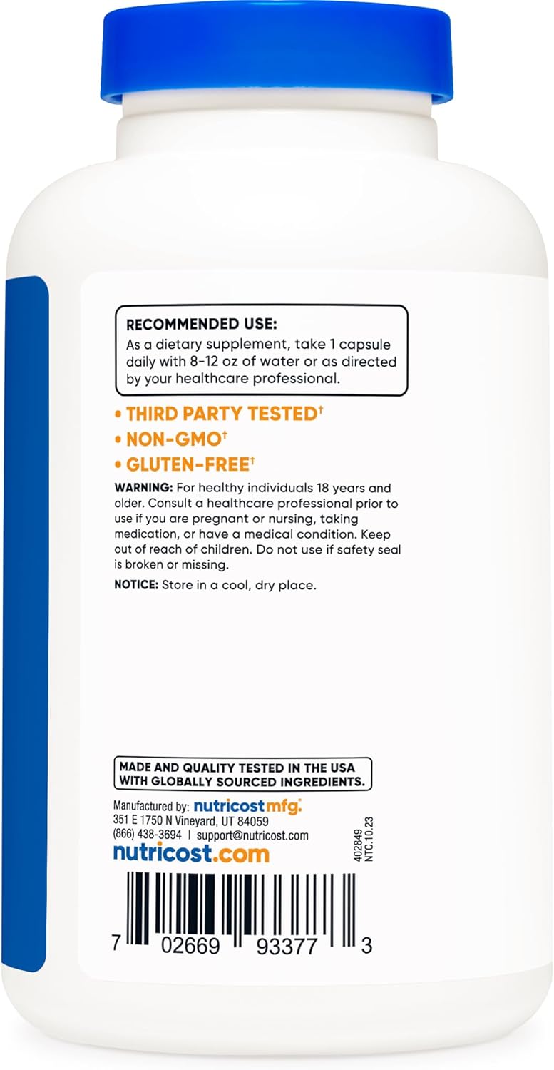 3 Bottles of Nutricost Niacinamide (Vitamin B3) 500mg, 240 Capsules - Total 720 Capsules