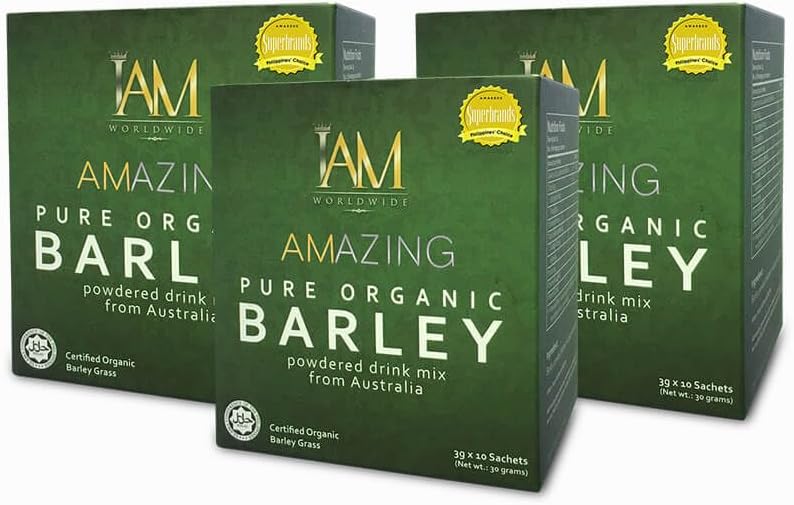 3 Boxes of XLXZHYF IAM Amazing Pure Barley Powdered Drink Mix - Imported from Australia