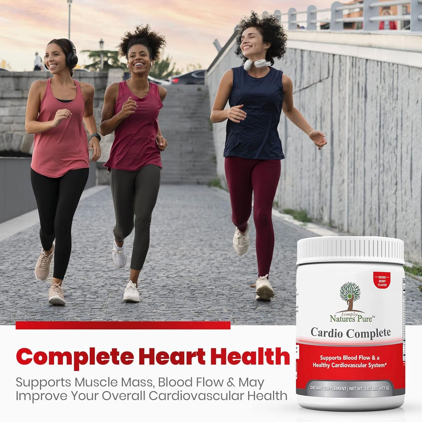 3-in-1 Nitric Oxide Booster with L-Arginine, L-Citrulline, and Hawthorn Berry for Heart Health - Pure Cardio Complete Supplement