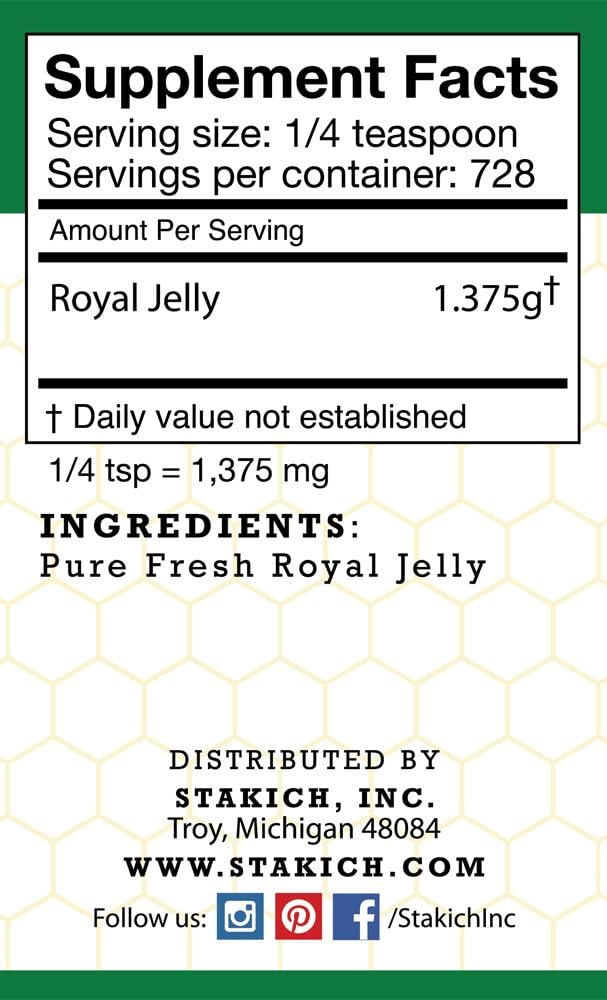 3 kg Stakich Fresh Royal Jelly - Pure, Natural Superfood Supplement