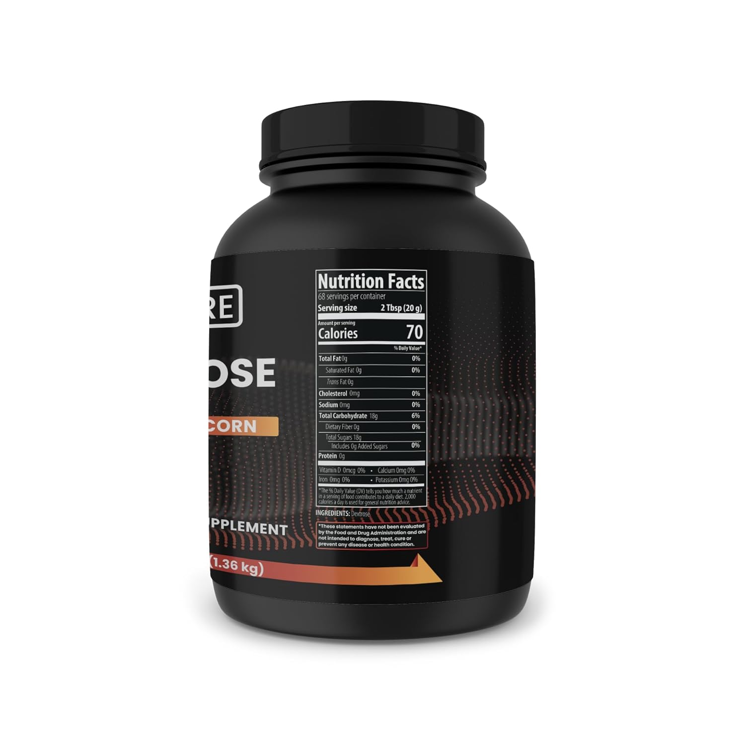 3 lb Dextrose with Pure Original Ingredients, Lab Verified, No Magnesium or Rice Fillers