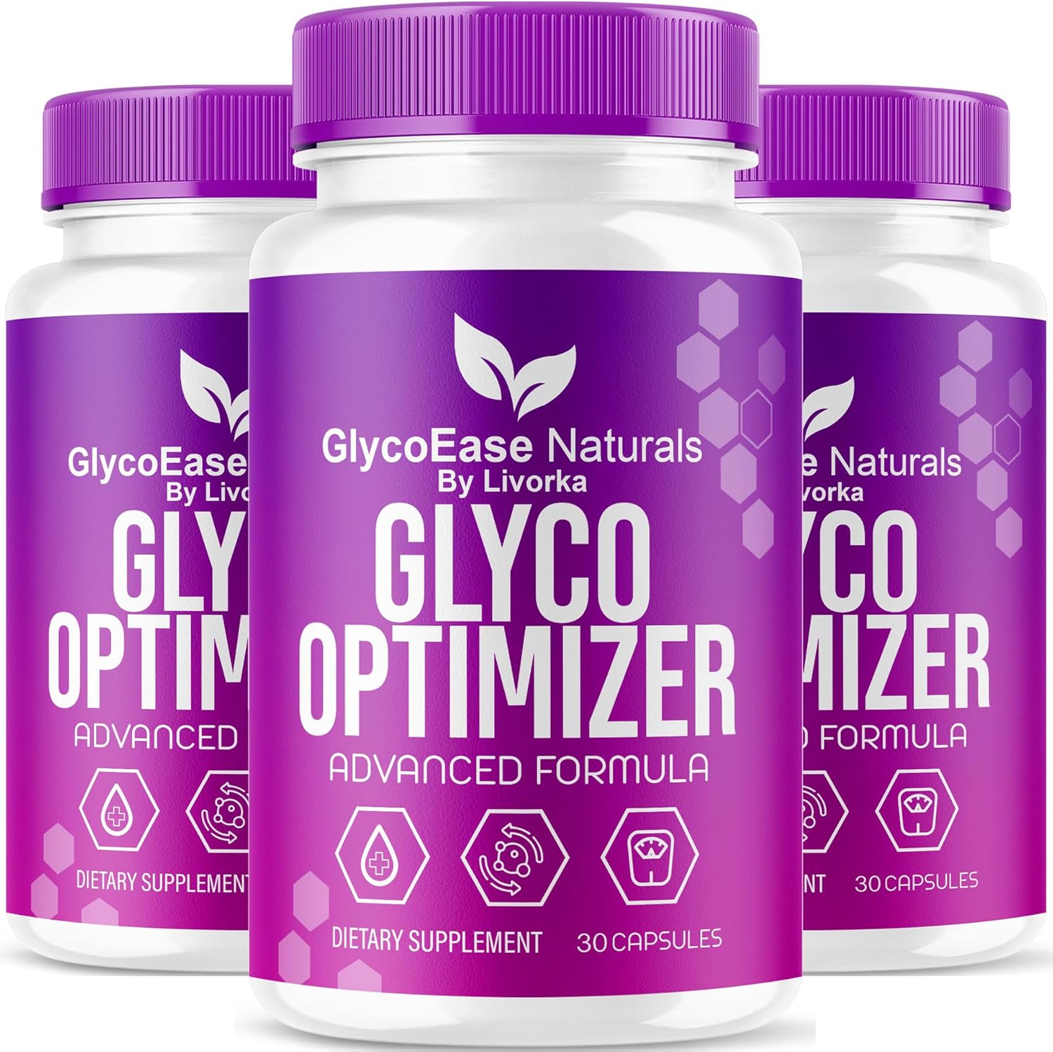 3 Month Supply of LIVORKA Glyco Optimizer Capsules - GlycoEase Formula for Glycogen Support
