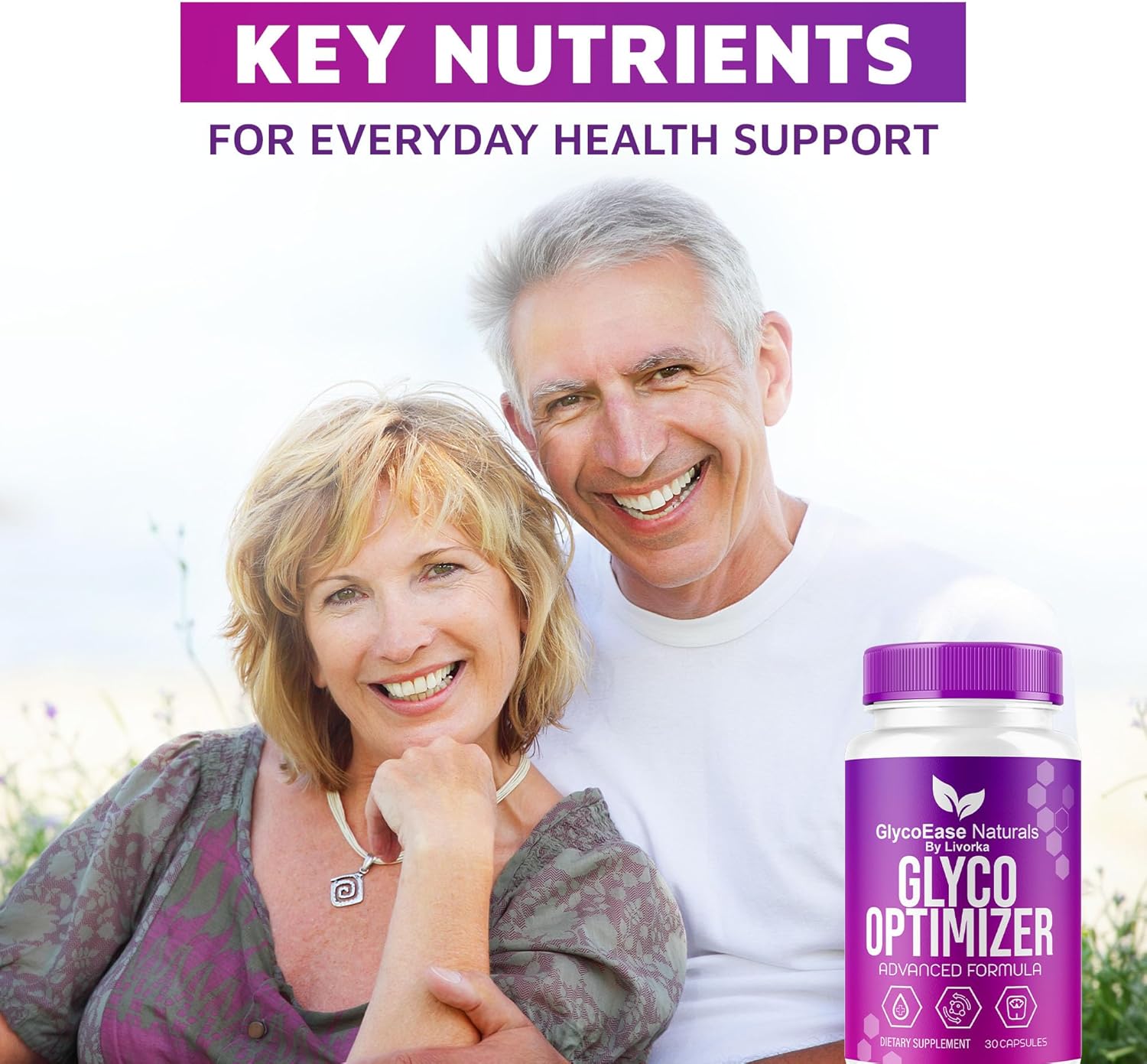 3 Month Supply of LIVORKA Glyco Optimizer Capsules - GlycoEase Formula for Glycogen Support