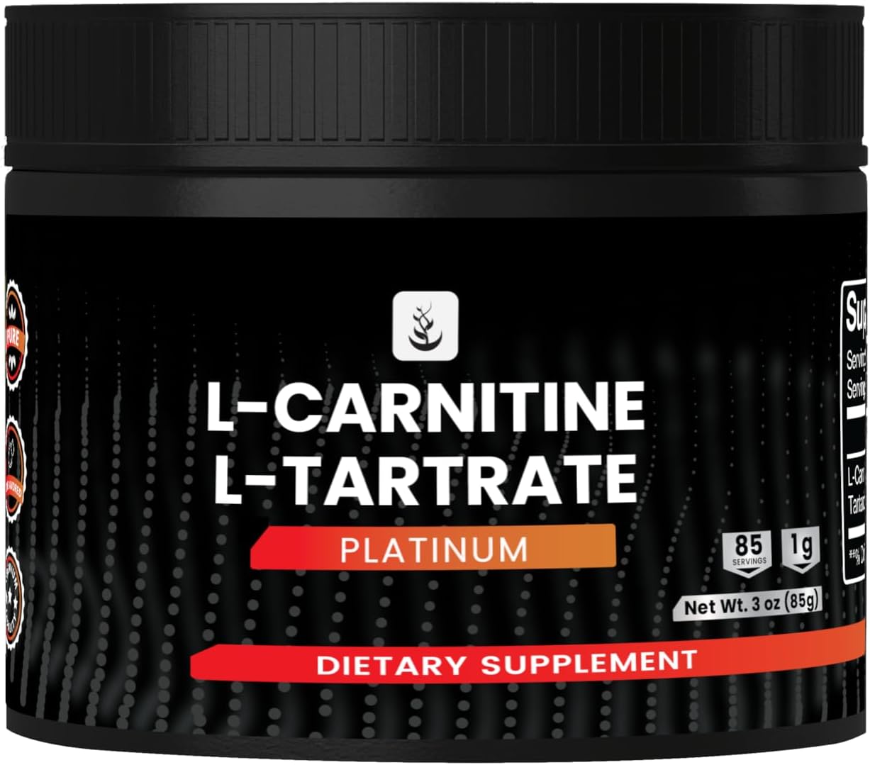 3 oz L-Carnitine L-Tartrate Supplement with Pure Original Ingredients and No Fillers, Always Pure
