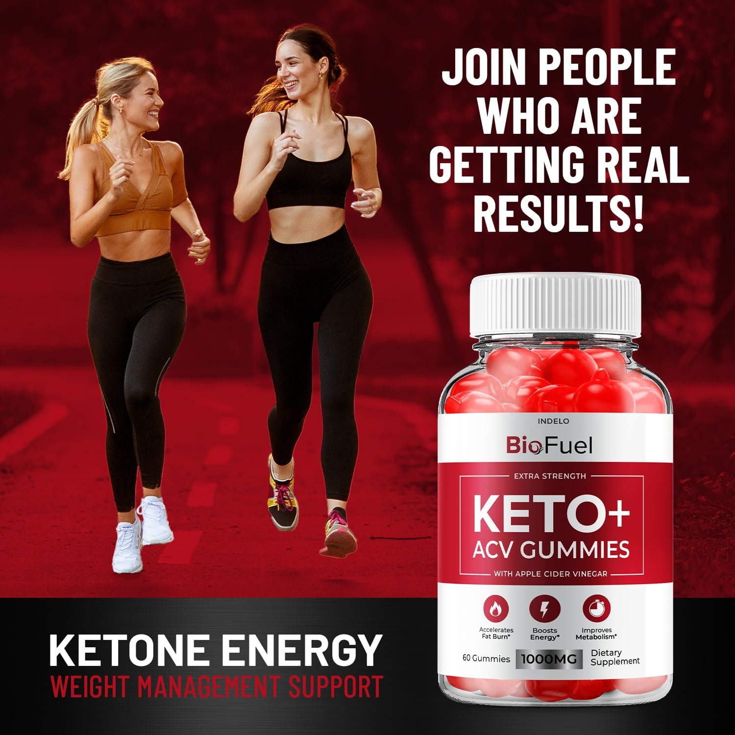 3 Pack Bio Fuel Keto ACV Gummies - Advanced Formula for Weight Management - Apple Cider Vinegar Supplement for Men and Women (180 Gummies)