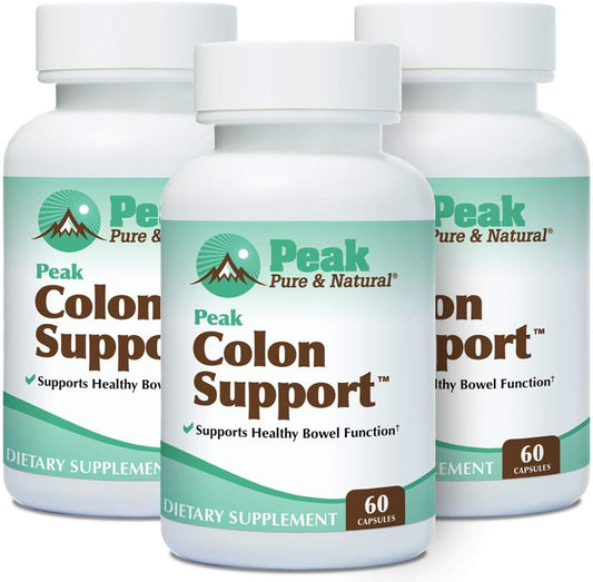 3 Pack Colon Cleanse and Detox Supplement for Gut Health with Fiber, Prebiotics, and Probiotics - Natural Colon Support with Inulin and Senna Leaf Extracts