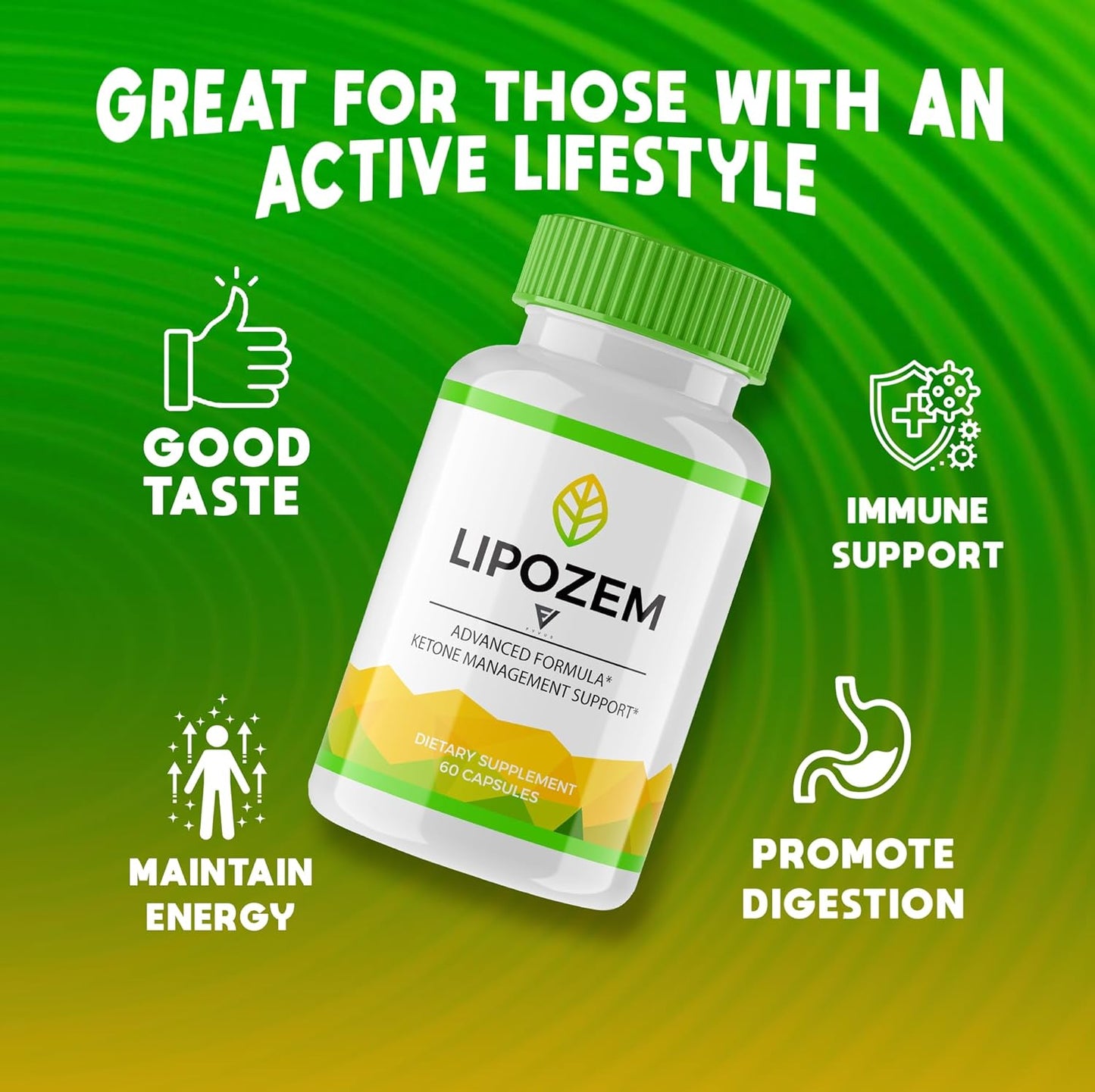 3 Pack Fyvus Keto Capsules for Advanced Strength Health & Wellness Support - Lipo Zem Plus Maximum Keto Formula (180 Capsules)