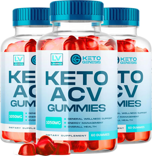 3-Pack Keto Genesis ACV Gummies: Advanced Ketogenesis Formula for 3 Months