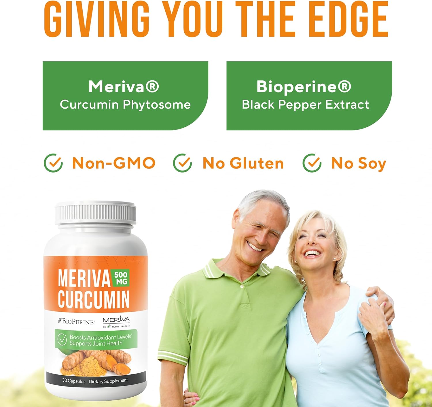 3 Pack Nerve Renew Meriva Curcumin 500mg with Bioperine Antioxidant Nerve Support Supplement Boost