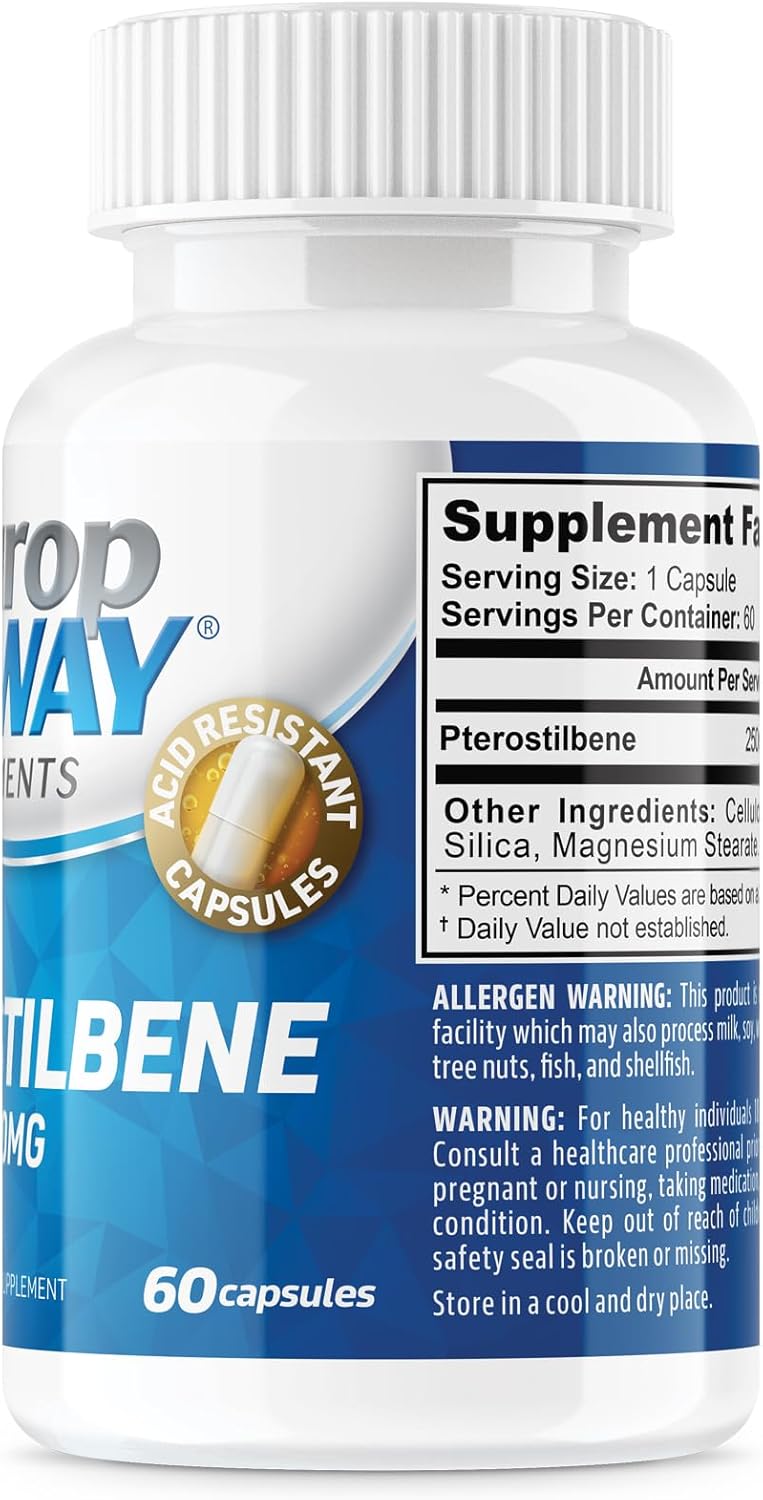 3 Pack NeuropAWAY Elements Pterostilbene Acid Resistant Capsules 750mg - 180 Capsules Total