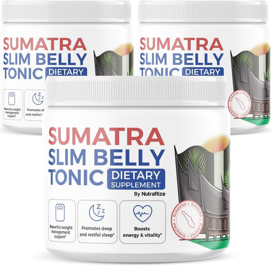 3-Pack NutraRize Sumatra Slim Belly Tonic Powder - All-Natural Dietary Supplement with Maximum Strength Formula, Customer Reviews