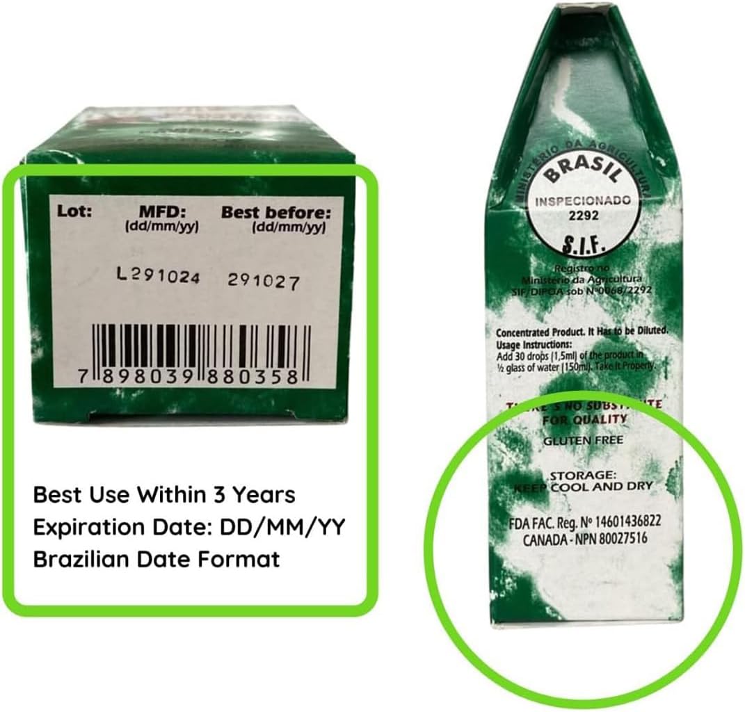 3 Pack of PON LEE Brazilian Green Bee Propolis Extract 30ML - 100% Organic, Alcohol-Free, High Artepillin-C Concentration