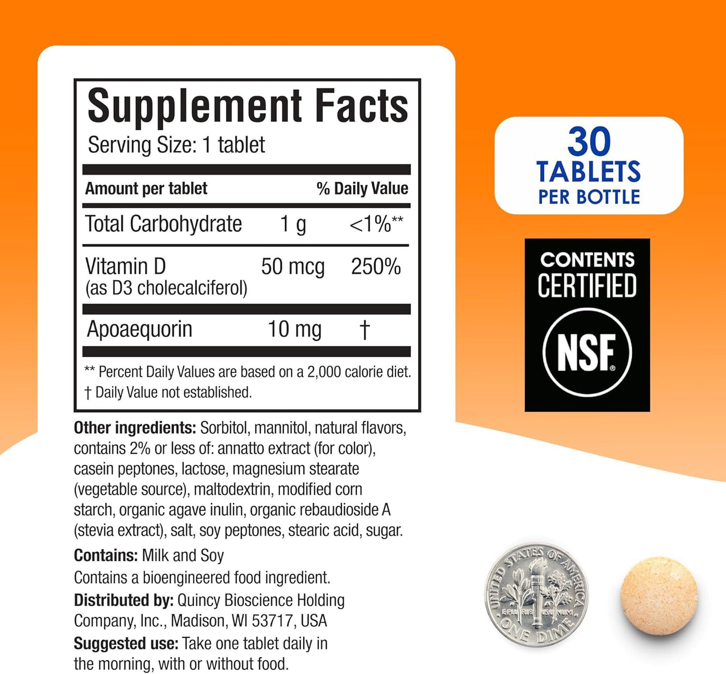 3-Pack of Prevagen Regular Strength Chewables with Apoaequorin, Vitamin D, and Pill Minder - 30 Count