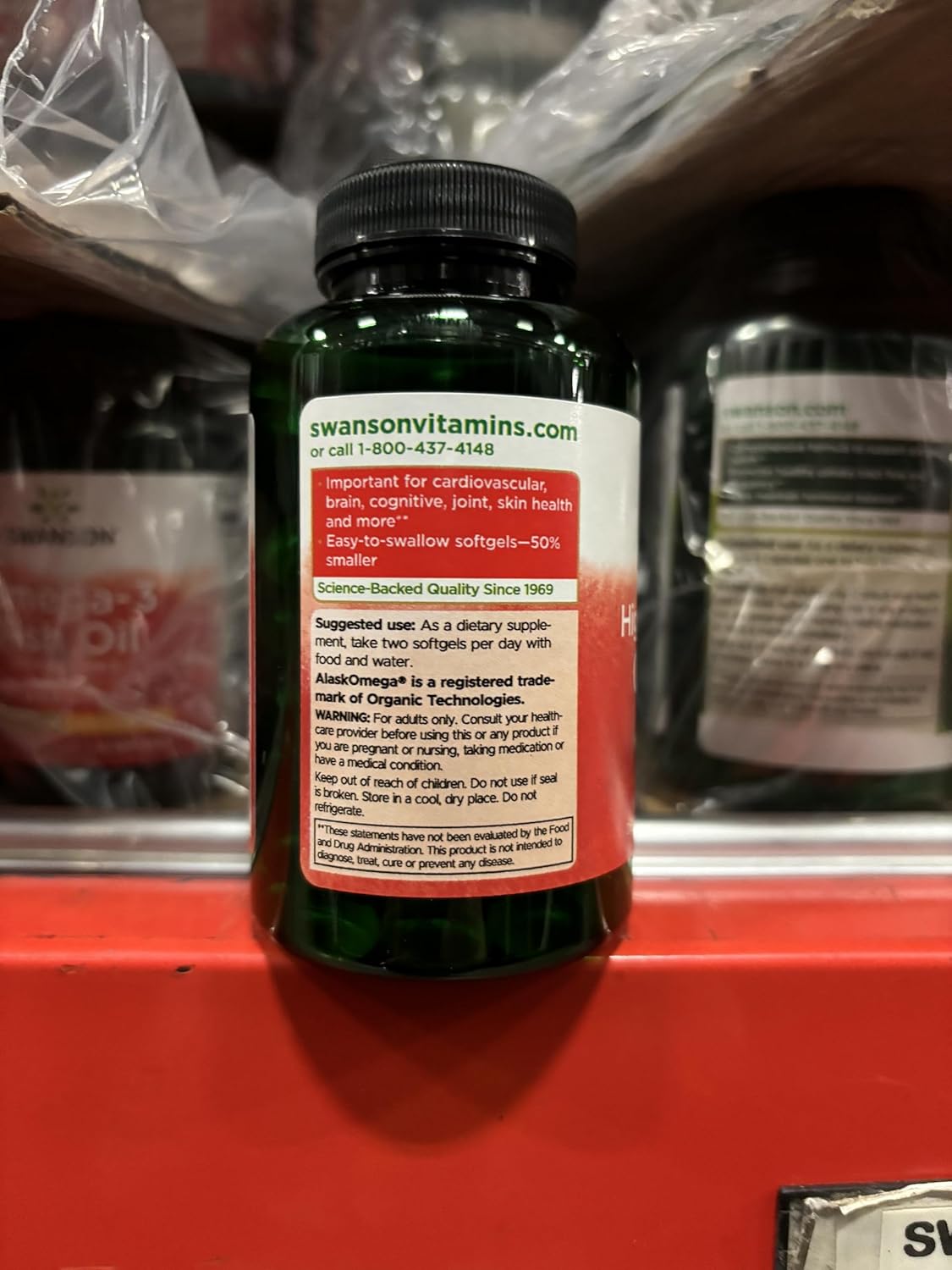 3 Pack of Swanson High Concentrate Omega-3 Fish Oil Softgels - 120 Softgels, 680mg Each - Essential Fatty Acids Supplement