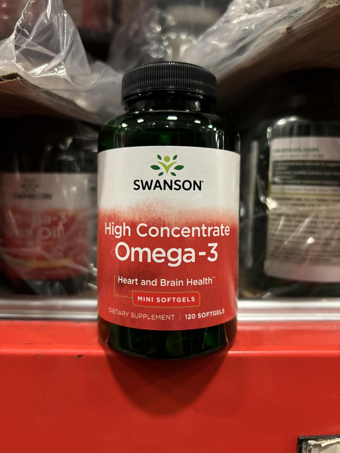 3 Pack of Swanson High Concentrate Omega-3 Fish Oil Softgels - 120 Softgels, 680mg Each - Essential Fatty Acids Supplement