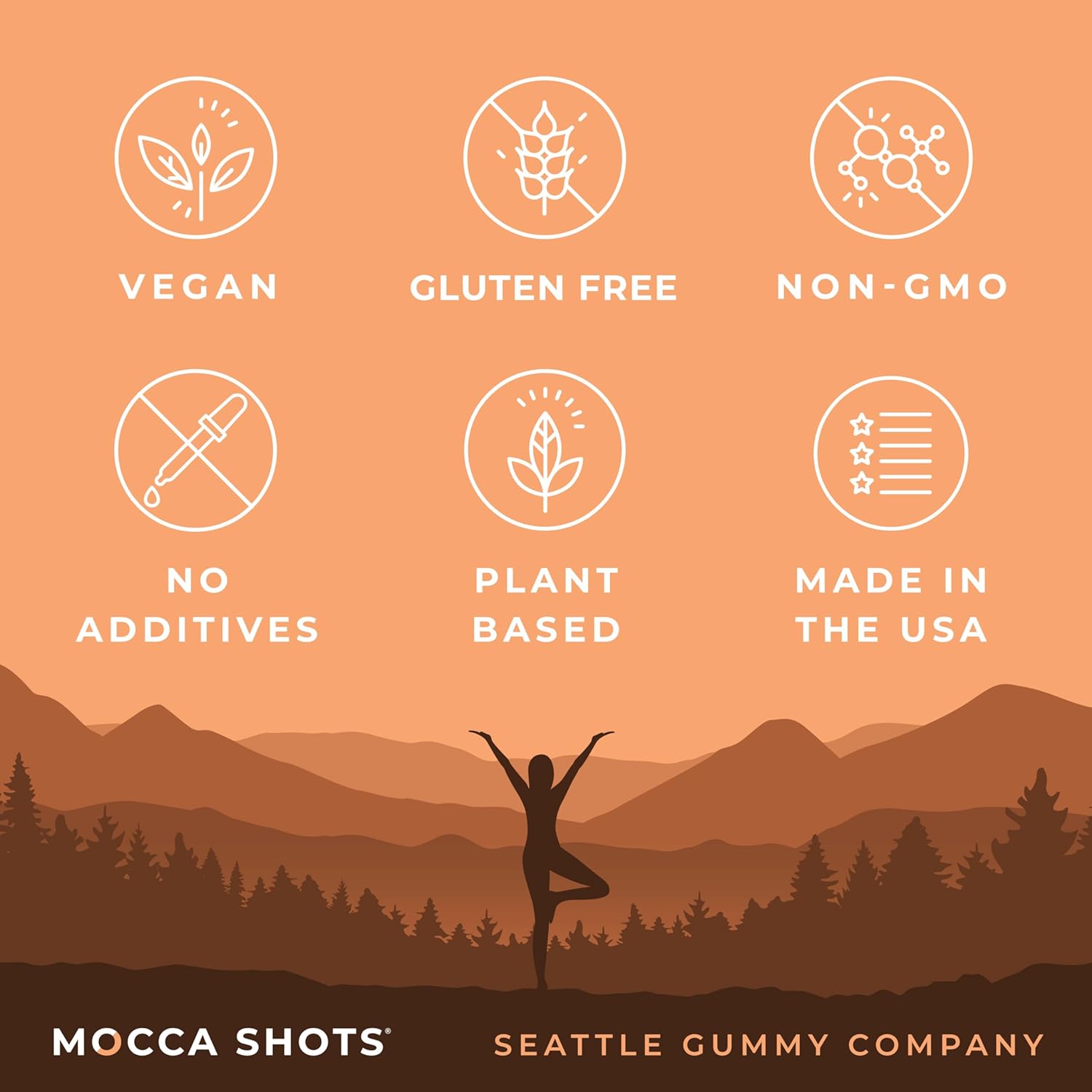 3-Pack of Vegan Caffeine Energy Chews - 200mg per Pack - Gluten-Free and Plant-Based Energy Gummies for an Instant Boost