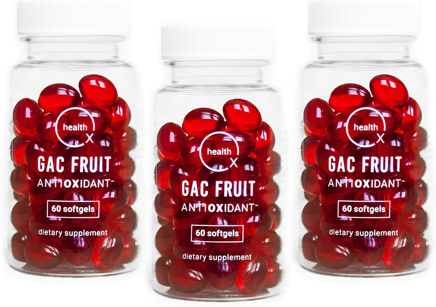3-Pack OX HEALTH Super Antioxidant Supplement with Gac Super Fruit, DHA, and Momordica - 180 Softgels for Healthy Aging and Immune Support - BoostGo Australia