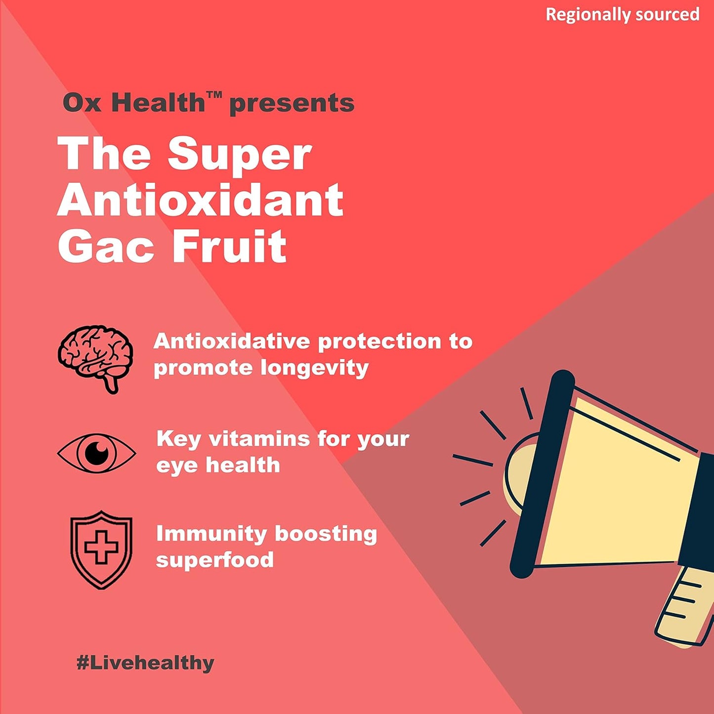 3-Pack OX HEALTH Super Antioxidant Supplement with Gac Super Fruit, DHA, and Momordica - 180 Softgels for Healthy Aging and Immune Support - BoostGo Australia