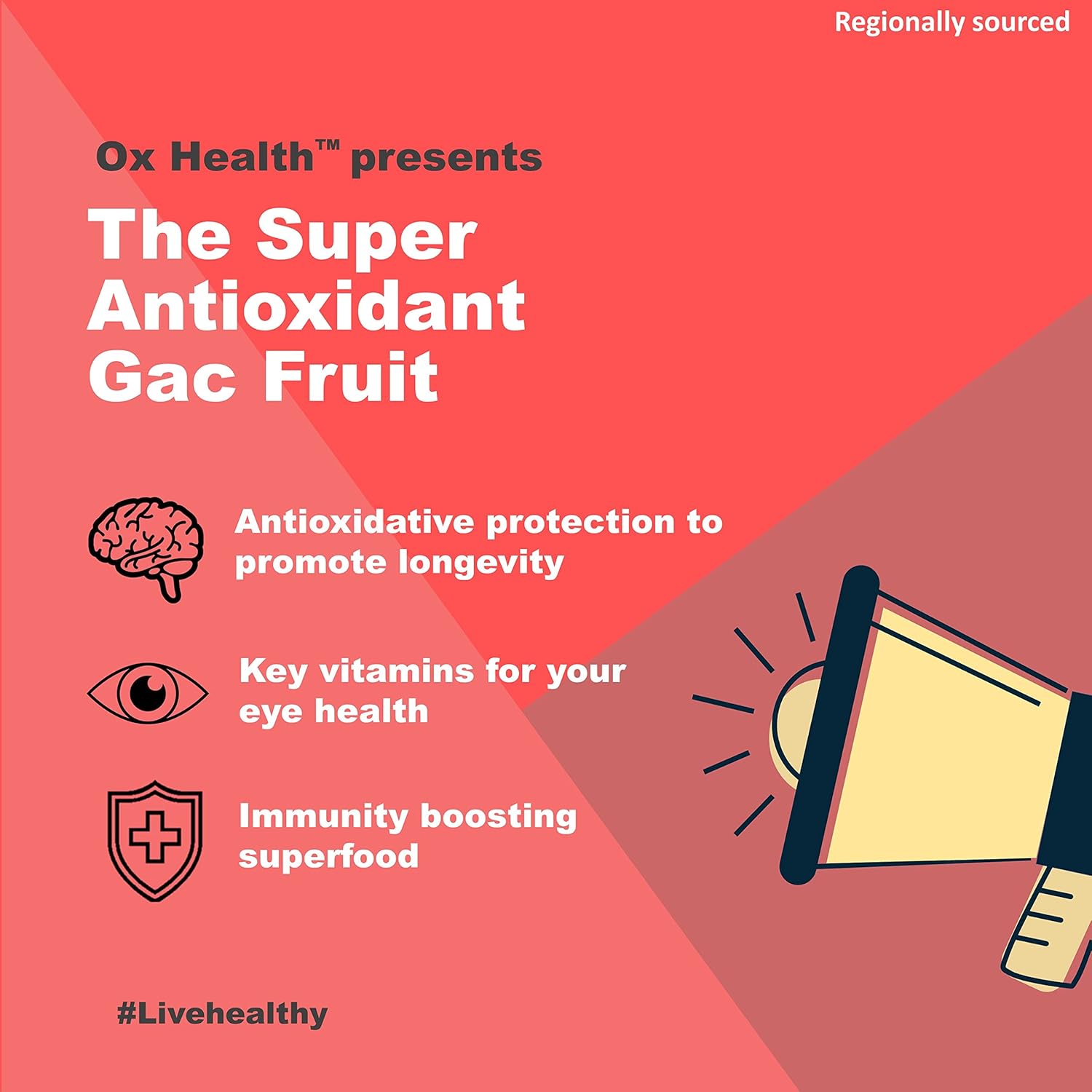 3-Pack OX HEALTH Super Antioxidant Supplement with Gac Super Fruit, DHA, and Momordica - 180 Softgels for Healthy Aging and Immune Support - BoostGo Australia
