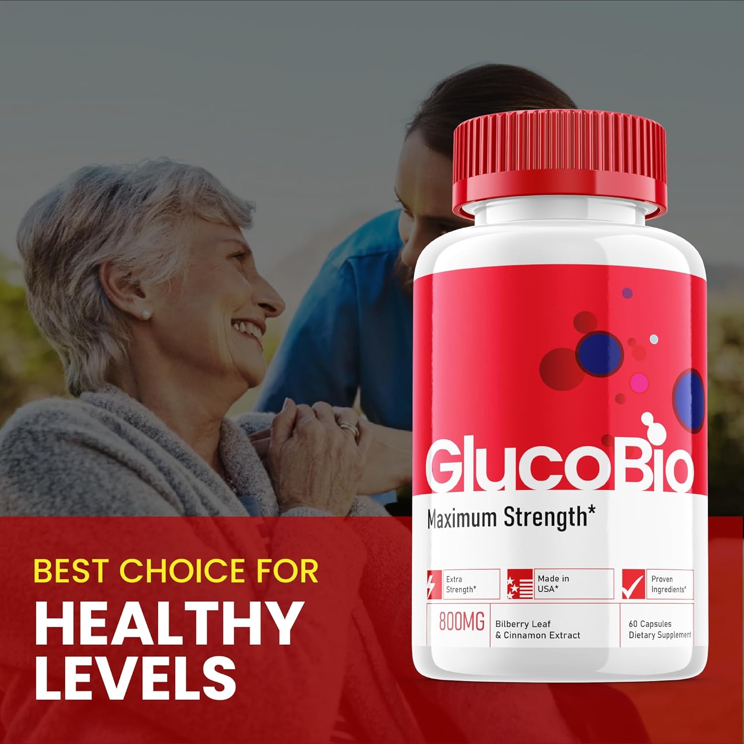 3 Pack Purvia Glucobio Capsules - Official Formula for Gluco Bio Support Supplement - Maximum Strength Wellness Capsules with Vitamin - 180 Capsules