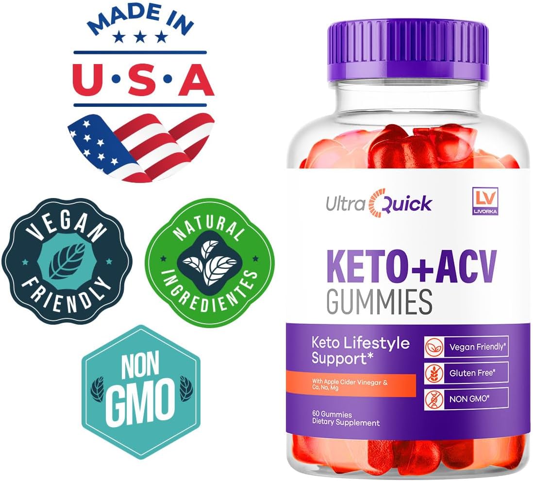 3 Pack Ultra Quick Keto ACV Gummies for Weight Loss Support - 90 Day Supply