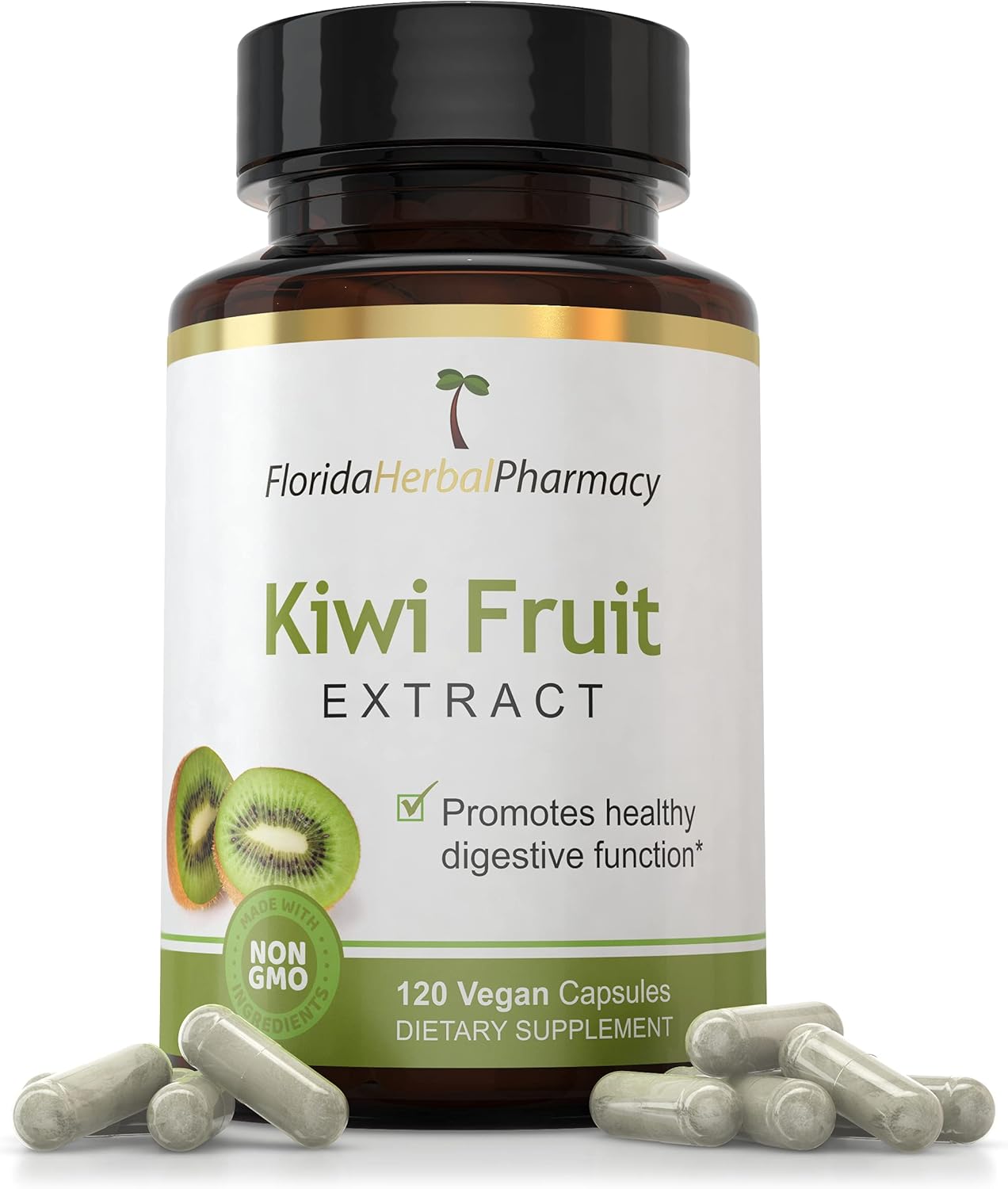 3 Packs of 360 Kiwi Fruit Extract Capsules 10:1, 500mg per Capsule - Florida Herbal Pharmacy