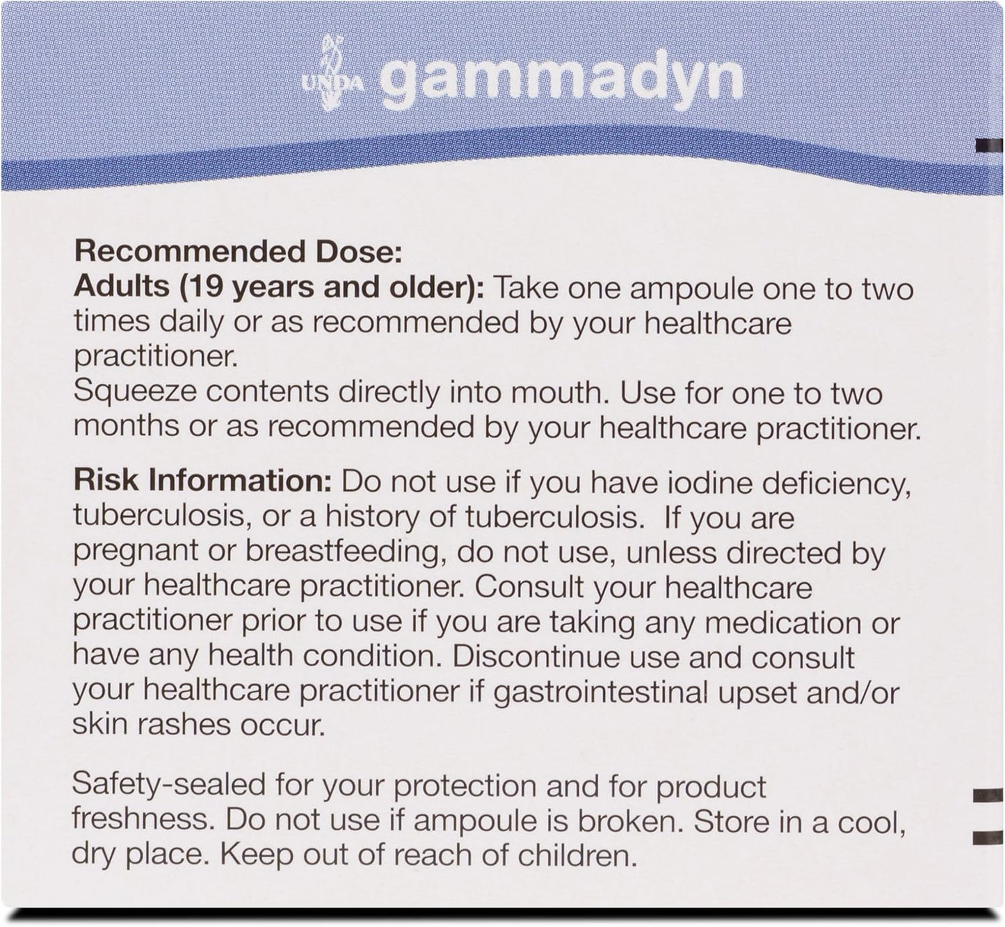 30 Ampoules of UNDA GAMMADYN Mn-Co Manganese-Cobalt Oligo-Element Supplement