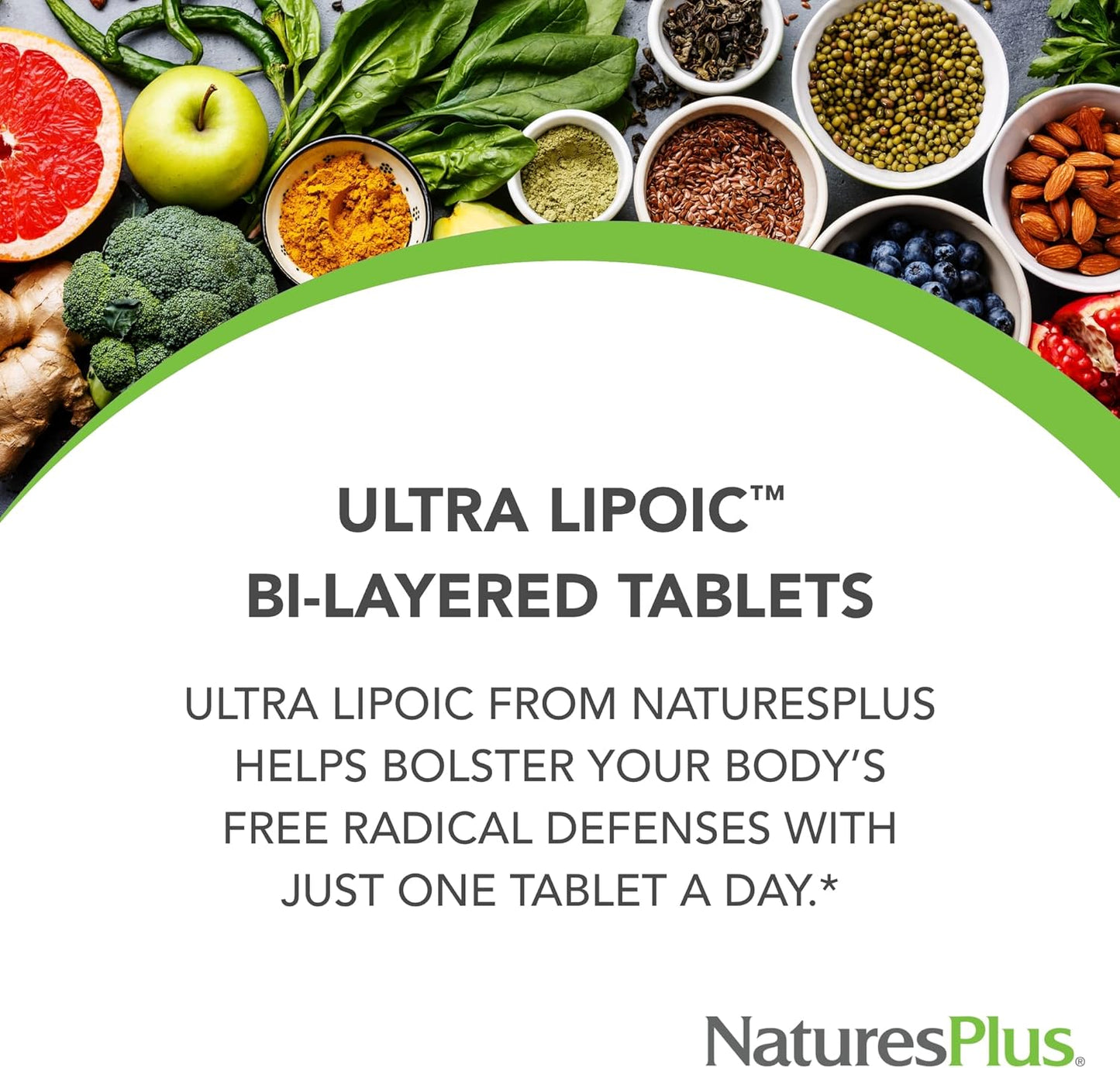 30 Bi-Layered Natures Plus Ultra Lipoic Tablets - Antioxidant Support with Probiotics & Age-Defying Nutrients - Gluten Free (30 Servings)