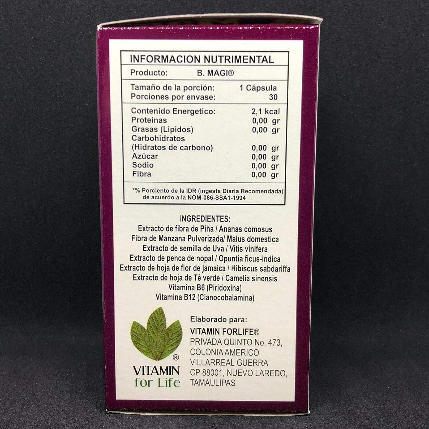 30 Capsules of 500mg Vitamin B Magic - Reduce Sizes, Lose Weight!