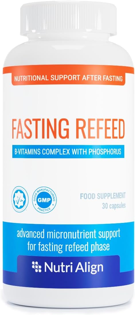 30 Capsules of Nutri-Align Fasting Refeed Multivitamin for Men & Women - Vitamin B Complex, Phosphorus, Vitamin D & C - Gluten Free