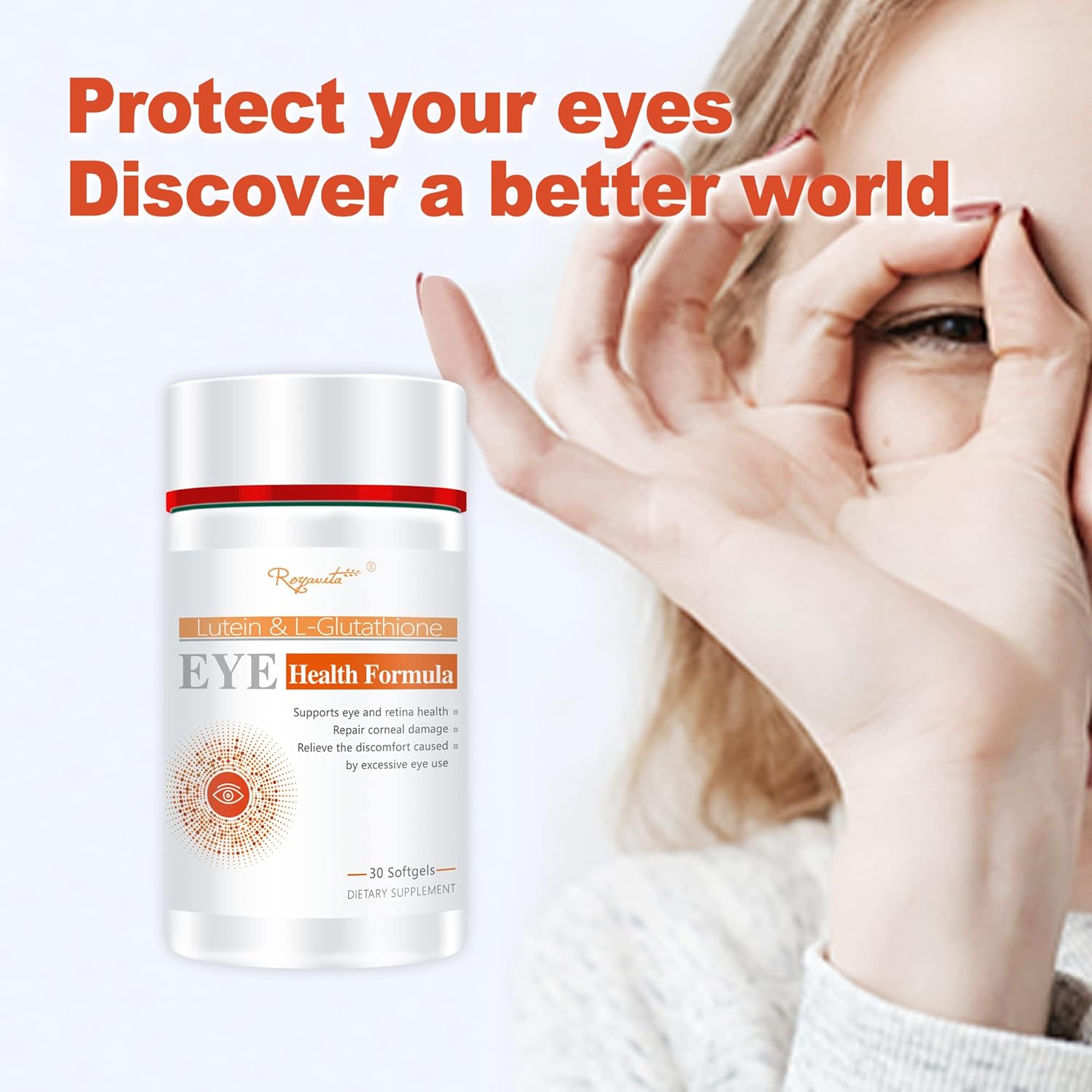 30 Capsules of WhaazzPop Lutein with Zeaxanthin for Blue Light Protection and Eye Health