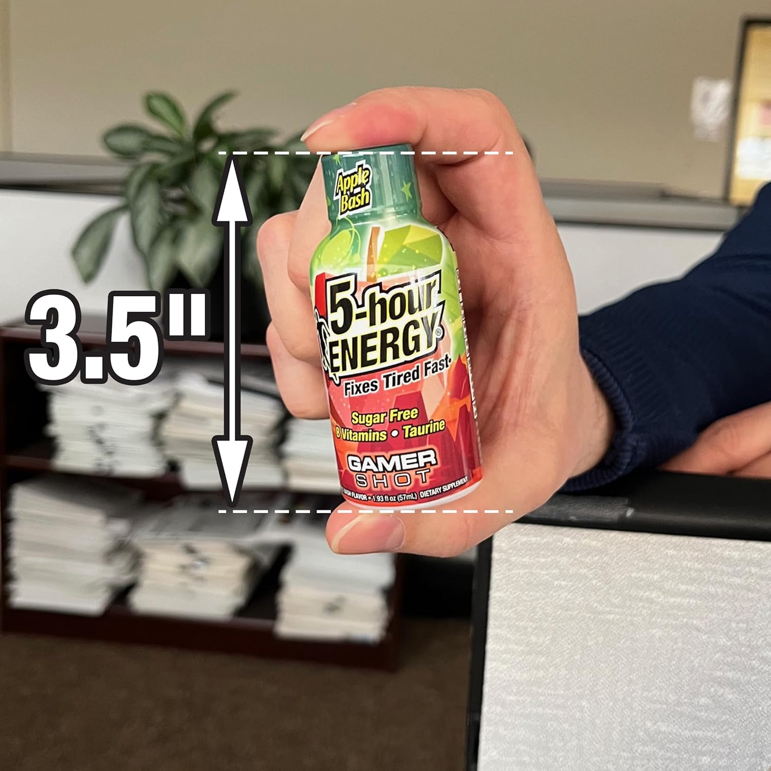 30-Count 5-Hour Energy Gamer Shots Variety Pack - Extra Strength Apple Bash, Rocket Raspberry, Pineapple Charge Flavors - 1.93 fl oz
