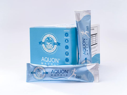 30 Count Celtic Sea Salt Aquon Vital Mineral Seawater Sticks - Enhances Natural Hydration for Peak Body Performance