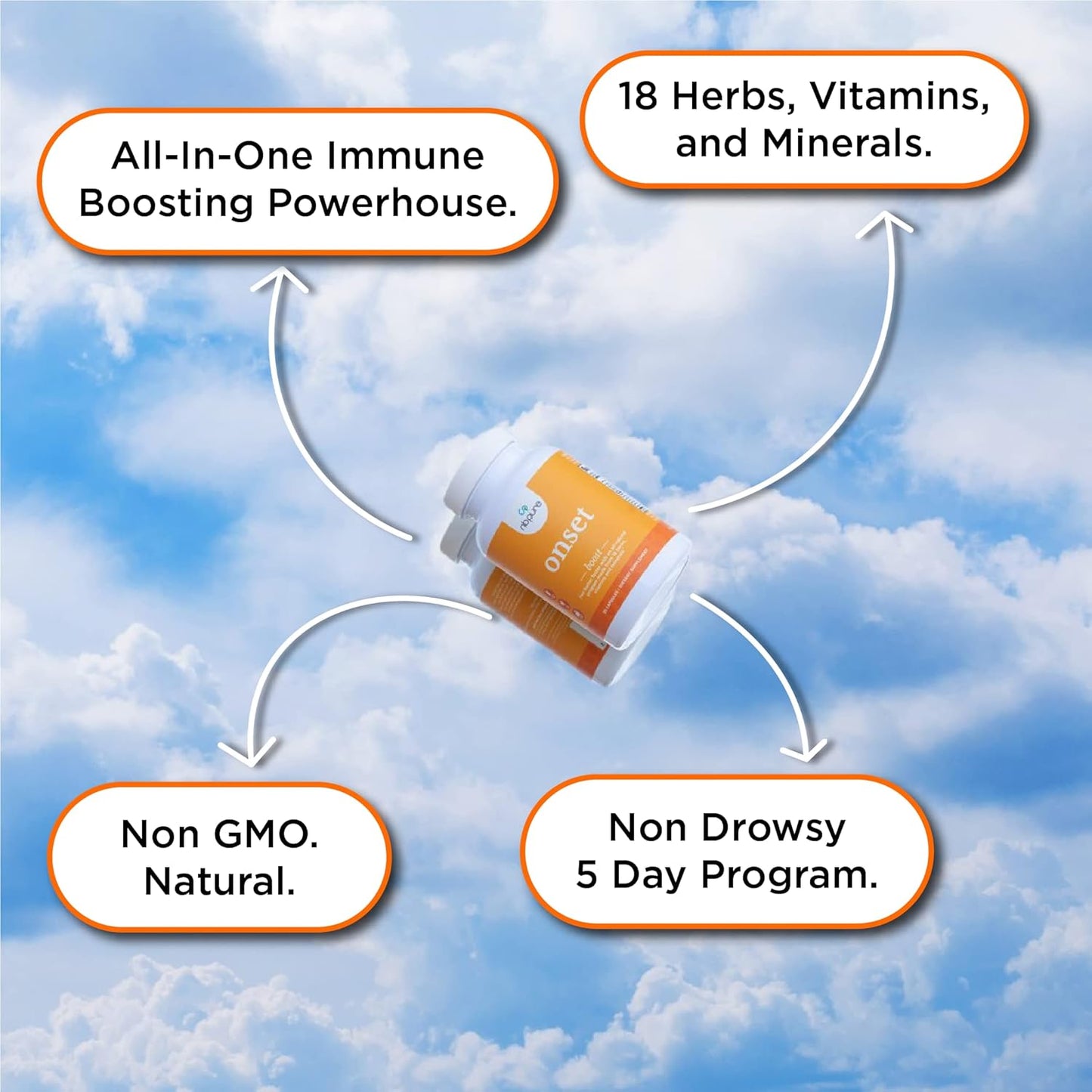 30-Count nbpure On-Set Immune System Booster Capsules for Immunity Support