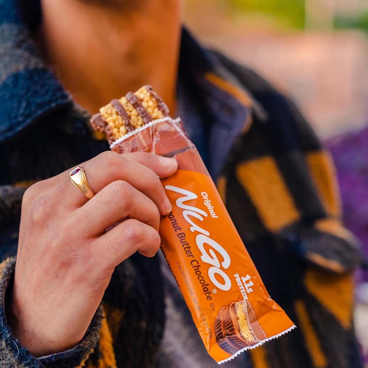 30-Count NuGo Original Variety Pack with Vanilla Yogurt and Peanut Butter Bars - 11g Protein, Gluten Free