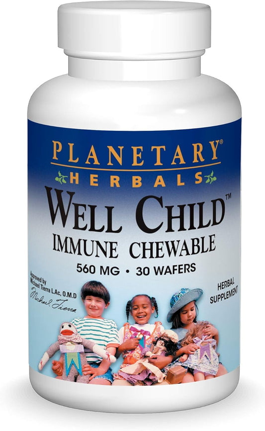 30 Count Planetary Herbals Well Child Immune Support Chewable Wafers