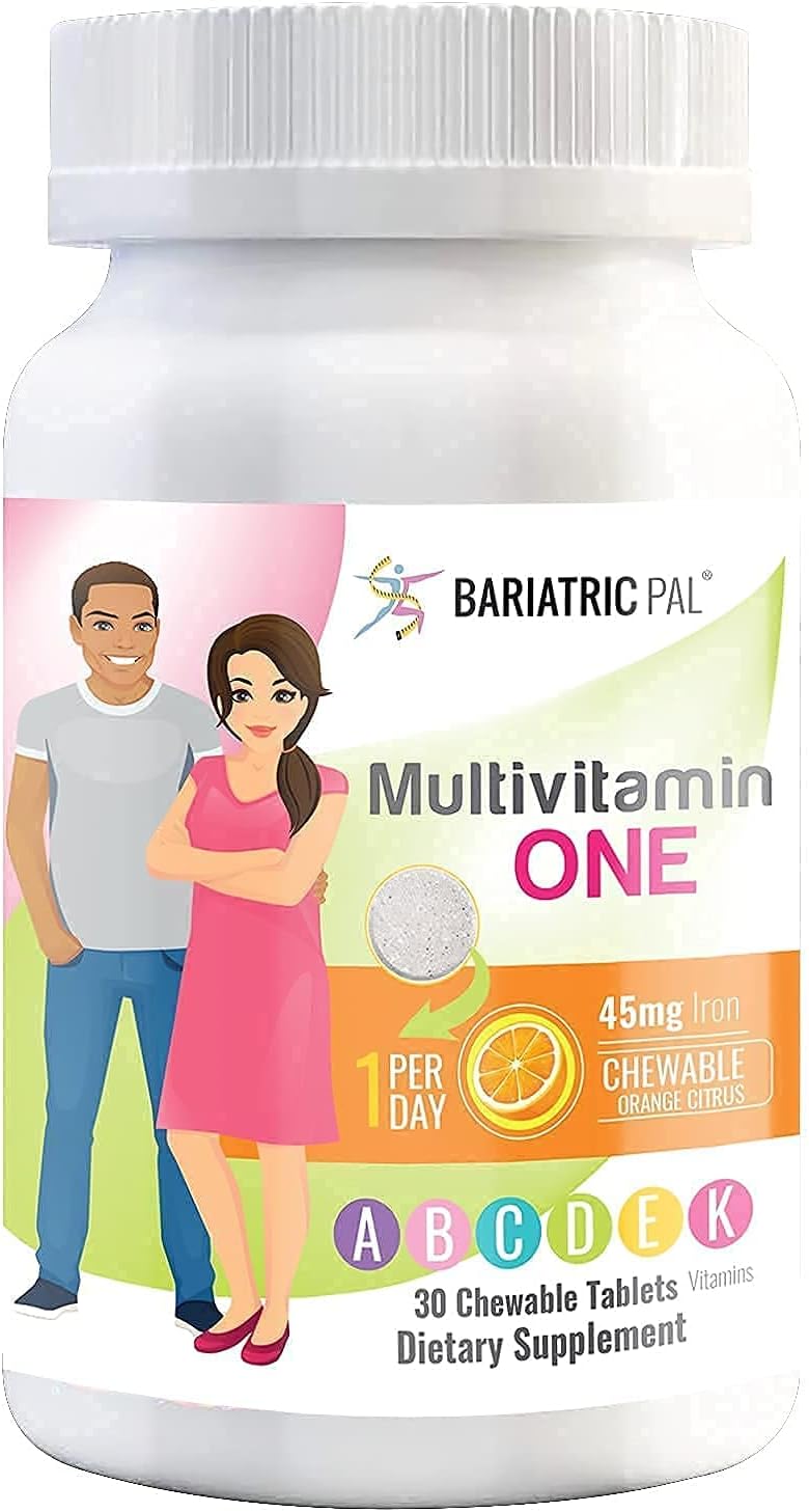 30-Day Bariatric Vitamin Bundle: Multivitamin with Iron Chewable & Calcium Citrate Soft Chews