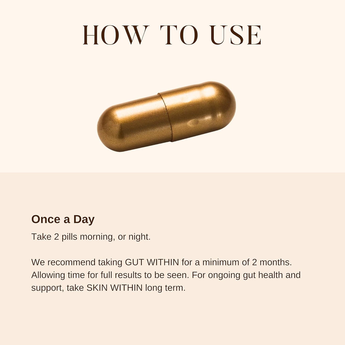 30-Day Supply of edandi Gut Within Natural Prebiotic & Probiotic Supplement for Improved Digestive Health, 60 Capsules