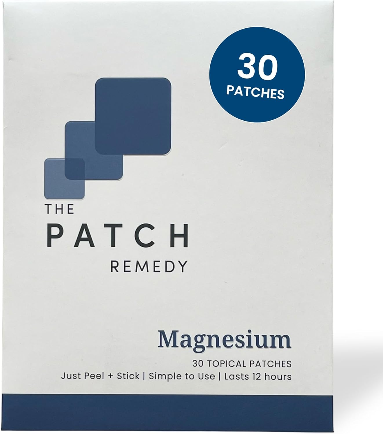 30-Day Supply of Patch Remedy Magnesium Patches for Muscle Cramps and Sleep Support